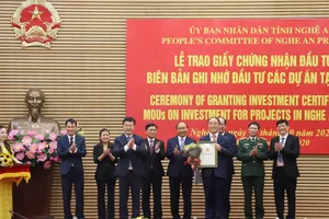 Nghệ An thu hút 2 dự án đầu tư 400 triệu USD