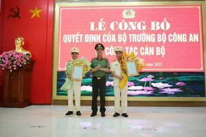Bộ Công an bổ nhiệm 2 Phó Giám đốc Công an tỉnh Nghệ An 