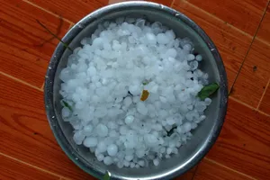 Xuất hiện mưa đá ở miền núi Nghệ An 