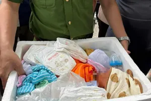 Mẹ bỏ con vào thùng xốp rồi thả trôi trên sông Vinh