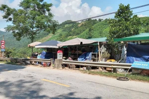 Vết nứt trên núi dài hơn 60m gần Quốc lộ 7, người dân lo sợ