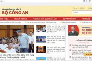 Những thông tin Bộ Công an được cung cấp trên môi trường mạng