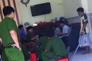 Đại tá Trần Ngọc Hạnh - Giám đốc Co6ngan TP Cần Thơ tại buổi họp báo trưa 16-9