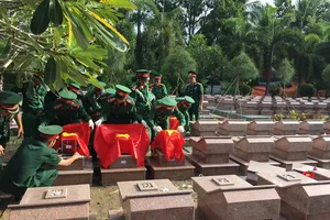 Bến Tre truy điệu và cải táng 7 hài cốt liệt sĩ vô danh