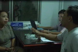 Bị can uyển tại cơ quan Công an sau khi bị bắt (ảnh CTV A.C)