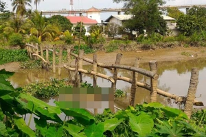Tử thi lõa thể chưa rõ giới tính dưới kênh Xáng Cụt