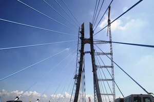 Hợp long cầu dây văng lớn thứ 2 bắc qua Sông Hậu