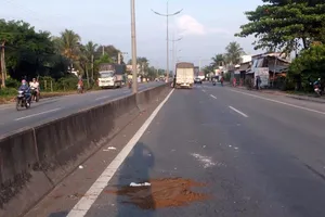 Đi sát dải phân cách bị tông tử vong