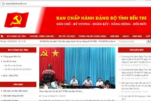 Bến Tre có cổng thông tin điện tử Đảng bộ tỉnh