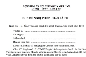 Nhiều “sếp” ở Vĩnh Long thi rớt chuyên viên chính