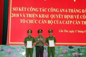 Công an Cần Thơ có thêm 2 phó giám đốc