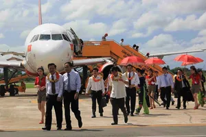 Một góc sân bay Cần Thơ - ảnh THÙY DUNG