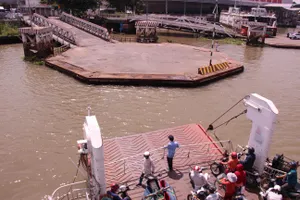 Bộ GTVT thống nhất dừng hoạt động phà Vàm Cống - ảnh HẢI DƯƠNG