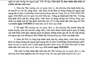 Cà Mau rà soát cán bộ sử dụng chứng chỉ ngoại ngữ Cambridge International