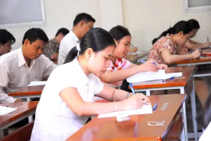 Thi tuyển công chức tại TP.HCM. Ảnh: HTD