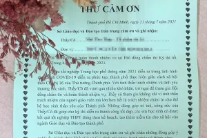 Giáo viên ấm lòng với lá thư cám ơn sau 9 ngày dài chấm thi