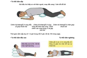 Tư thế nằm đúng cách cũng là một bài tập giúp người tự điều trị COVID-19 tại nhà có thể sử dụng. Ảnh: ĐẶNG LÊ