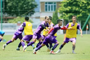 U-23 VN có quá ít những trận đấu thực tế để cọ xát và tích lũy. Ảnh: VFF