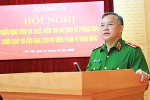 Thứ trưởng Nguyễn Văn Long phát biểu tại hội nghị. Ảnh: Bocongan.gov.vn