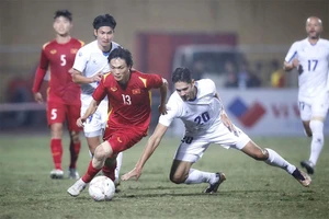 Trong khi chủ nhà Lào có trận thắng U-23 Thái Lan 1-0 thì thầy trò HLV Park Hang-seo cũng có chiến thắng 1-0 trong trận giao hữu với Philippines. Ảnh: ANH PHƯƠNG