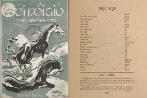 Tập thơ Trời nổi gió thực hiện đính chính ở dưới Mục lục. Ảnh trong bài: ĐÌNH BA