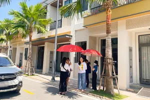 Một dự án tại Long An được mở bán trong thời gian gần đây. Ảnh: M.LONG