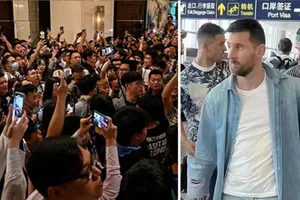 Messi đến Trung Quốc và gây nên cơn sốt thần tượng, trong khi người hâm mộ ở Indonesia thì đang thất vọng với tin Messi sẽ không đến Jakarta. Ảnh: GETTY IMAGES