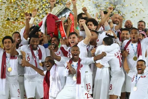 Qatar vô địch Asian Cup 2019 sau khi đánh bại Iraq, Hàn Quốc, UAE, Nhật Bản. Ảnh: GETTY IMAGES 