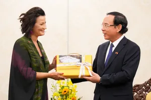 Bí thư TP.HCM Nguyễn Văn Nên tiếp Chủ tịch Thượng viện Vương quốc Bỉ