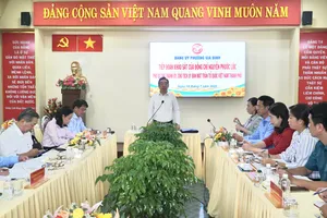 Ông Nguyễn Phước Lộc làm việc với phường Gia Định: Việc chỉ đạo, điều hành phải thông suốt