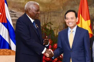 Bí thư TP.HCM Trần Lưu Quang hội kiến Chủ tịch Quốc hội Cuba