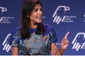 Bà Nikki Haley sẽ đối đầu ông Trump trong chiến dịch tranh cử ứng cử viên tổng thống đảng Cộng hòa năm 2024. Ảnh: THE WASHINGTON POST