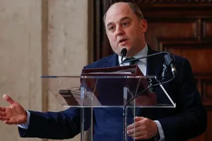 Bộ trưởng Quốc phòng Anh - ông Ben Wallace. Ảnh: REUTERS