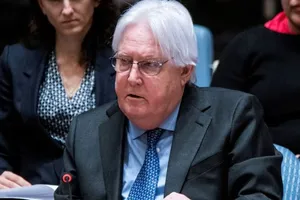 Phó Tổng Thư ký phụ trách các vấn đề nhân đạo và cứu trợ khẩn cấp của Liên Hợp Quốc - ông Martin Griffiths. Ảnh: REUTERS