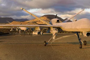 Máy bay không người lái (UAV) MQ-9 Reaper của không quân Mỹ tại Syria. Ảnh: CSIS