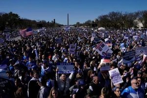 200.000 người Mỹ tuần hành ủng hộ Israel