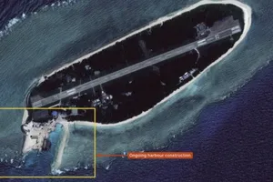 Đài Loan xây cầu cảng bất hợp pháp ở Trường Sa