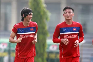 U-22 VN tập buổi đầu tiên trước trận gặp U-20 Argentina