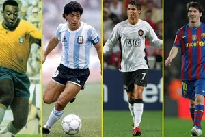 Ronaldo bị chế nhạo, xếp sau Messi, Pele và... Maradona