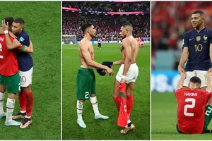 Cảm động Mbappe an ủi bạn thân Hakimi thua cuộc