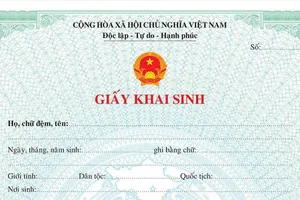 đăng ký khai sinh