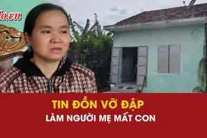tin đồn vỡ đập, nỗi đau mất con, người mẹ mất con, cơn lũ dữ, chạy lũ, 