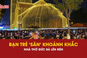 Nhà thờ Đức Bà, lên đèn, giáng sinh