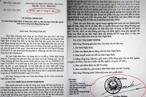 Bộ Công Thương trình văn bản từ thời ông Vũ Huy Hoàng