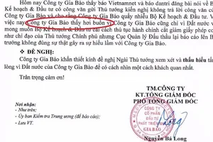 Bị báo cáo lên Thủ tướng, Công ty Gia Bảo… 'hơi buồn'