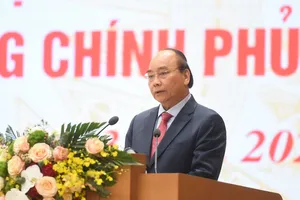 Thủ tướng Nguyễn Xuân Phúc cho rằng công tác kiểm tra đã góp phần hoàn thiện thể chế, khắc phục một phần "tham nhũng chính sách, cài cắm, tạo rào cản, giấy phép con". Ảnh: VGP