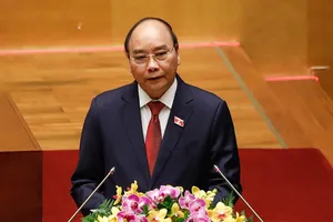 Thủ tướng Nguyễn Xuân Phúc hôm nay 5-4 được Quốc hội bầu làm Chủ tịch nước. Ảnh: CTV