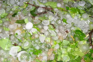 Mưa đá, lốc xoáy bất ngờ làm tốc mái hàng chục căn nhà