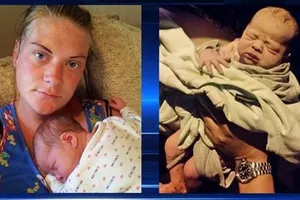 Bố giúp con gái vượt cạn trong khi cảnh sát rượt đuổi