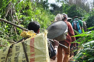 Dân Quảng Ngãi đào được 1,4 kg vàng